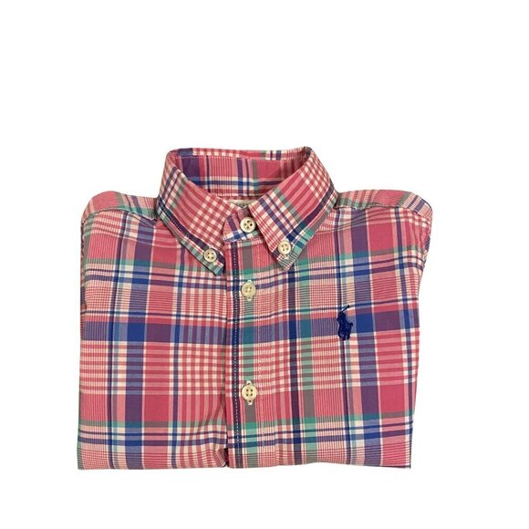 Ralph Lauren Natural Stretch Plaid Shirt - Size 12 months - Excellent! - Picture 2 of 3